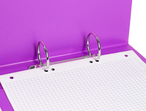 Pasta liderpapel cartao forrado pvc din a5 2 aneis 40 mm redondos violeta , Liderpapel , 77199 , 8423473071971
